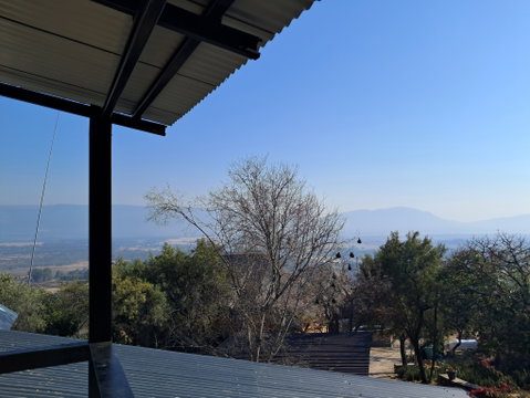 Blue Sky Lodge - top bedroom patio view Blue Sky Lodge - top bedroom patio view