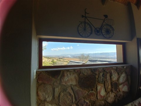 Blue Sky Lodge - Lounge west view. We love bicycles!