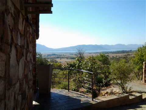 Patio view, Red Sky Lodge, Sky Lodge, Hartbeespoort self catering accommodation