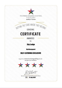 4 Star grading with the Tourism Grading Council of South Africa
