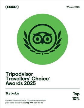Sky Lodge TripAdvisor Travellers Choice - Top 10% of Lodges worldwide based on guest reviews - #1 speciality lodge in Hartbeespoort Sky Lodge TripAdvisor Travellers Choice - Top 10% of Lodges worldwide based on guest reviews - #1 speciality lodge in Hartbeespoort