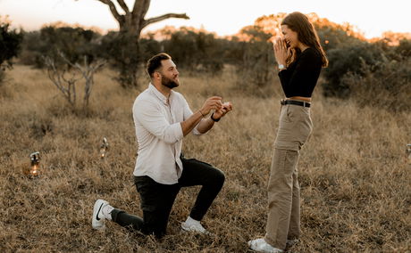 Lou-marie and Jason's engagement at Shumbalala Game Lodge