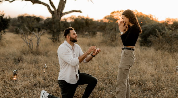 Lou-marie and Jason's engagement at Shumbalala Game Lodge