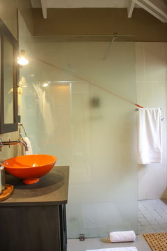 Orange Bathroom