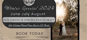 WINTER SPECIAL 2024 - BOOK TWO NIGHTS AND GET 3RD NIGHT ON US