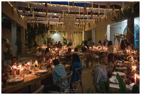 wedding, courtyard, dine under the stars, tulbagh, guinevere guest farm