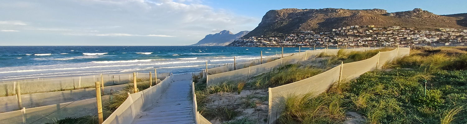 Fish Hoek Beach Path from Seaside Cottage 