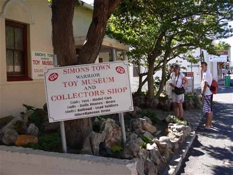 Take a 10 minute drive from Seaside Cottages to Simons Town and explore the Warrior Toy Museum