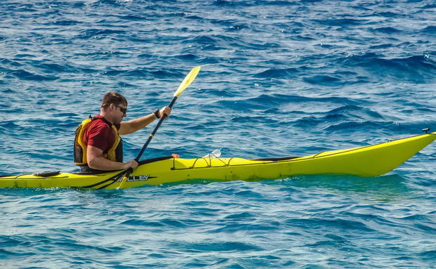 Surf Ski in FIsh Hoek is a Popular Ocean Sport Surf Ski in FIsh Hoek is a Popular Ocean Sport