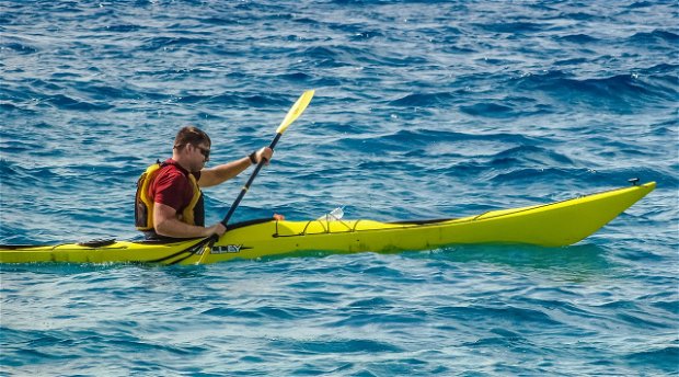 Surf Ski in FIsh Hoek is a Popular Ocean Sport Surf Ski in FIsh Hoek is a Popular Ocean Sport