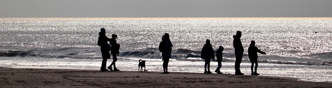 Family time on the beach