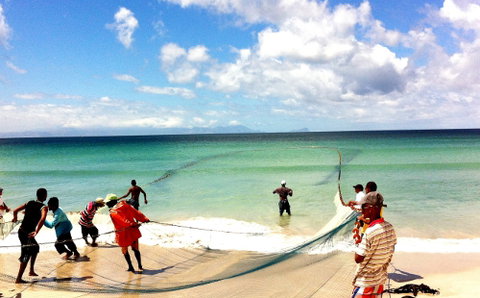 Trek Fishermen on Fish Hoek Beach