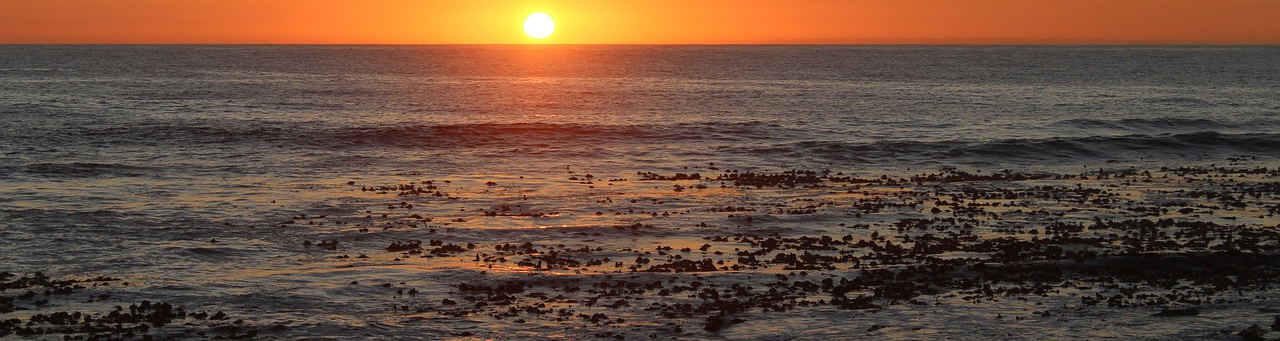 Fish Hoek Beach Sunrise in Winter Holidays