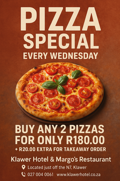 Wednesday Pizza Special