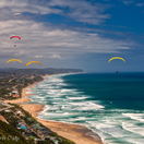 Paragliding over Wilderness beach