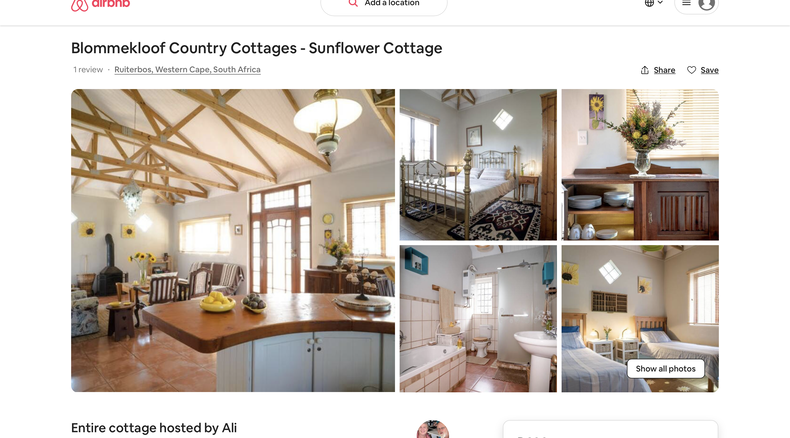 Blommekloof, self catering accommodation, pet-friendly accommodation, mossel bay, ruiterbos, garden route, airbnb