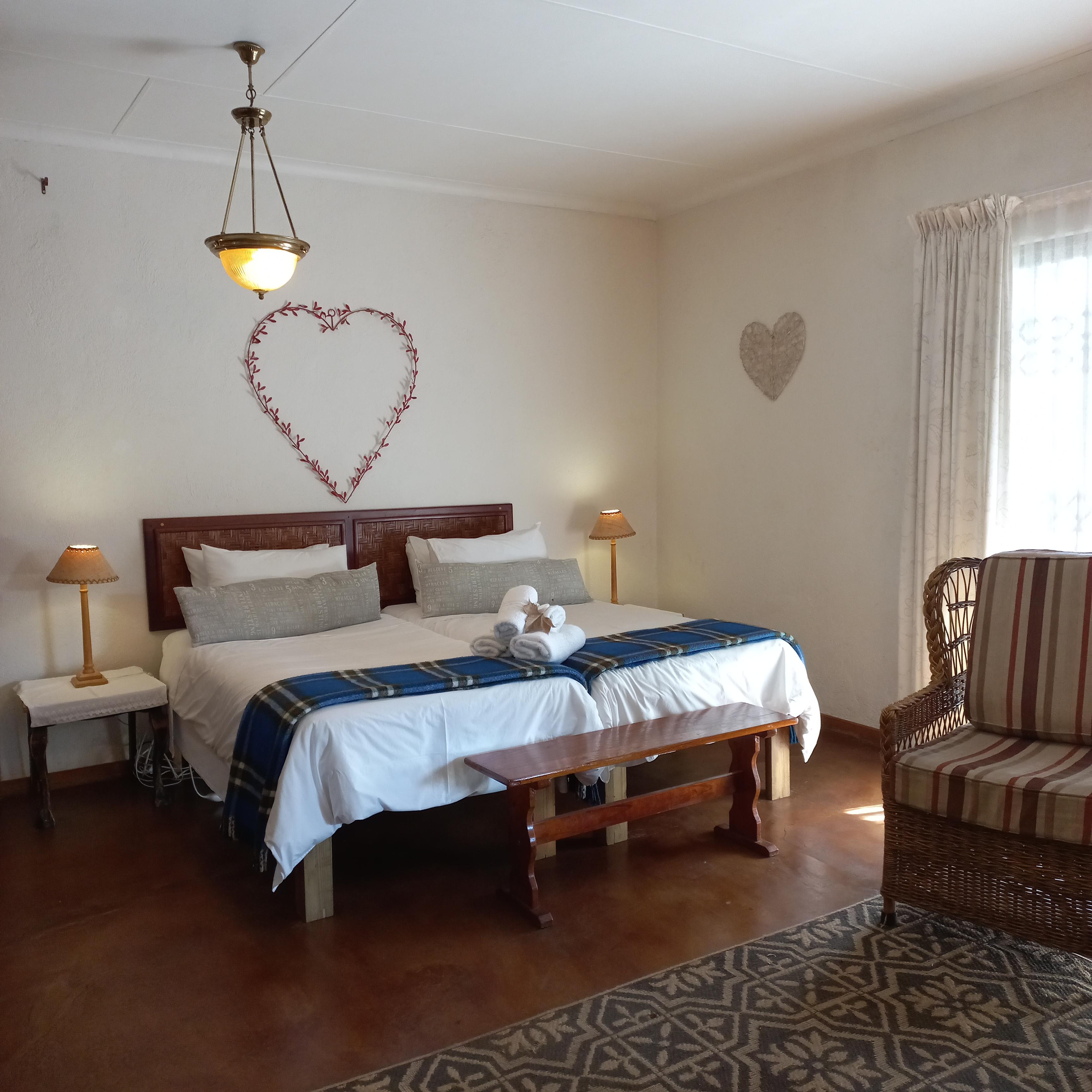 Two single beds for friends sharing one room