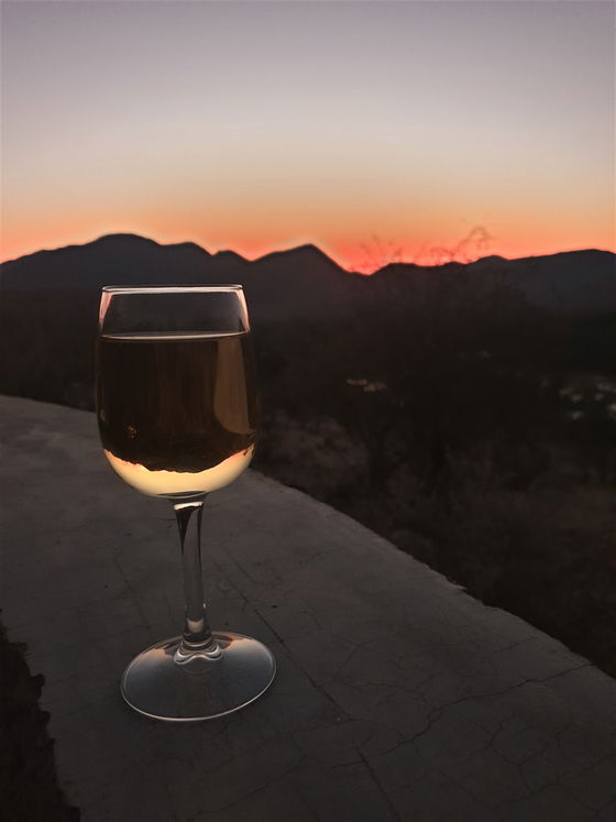 Kapika Waterfall Lodge/Epupa Lodge, Namibia - enjoy the sundowner