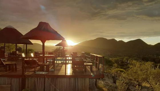 Kapika Waterfall Lodge, Epupa/Namibia - Sundowner