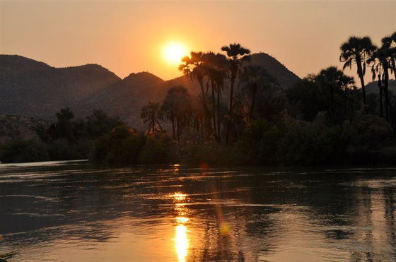Kapika Waterfall Lodge/Epupa Lodge, Namibia - sundown