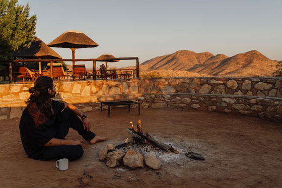 No light pollution. No city noise. Just the African night sky above the  Kunene River valley.