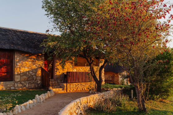 The only lodge above Epupa Falls, with  panoramic views over the Kunene River  and the mountains of Kaokoland.