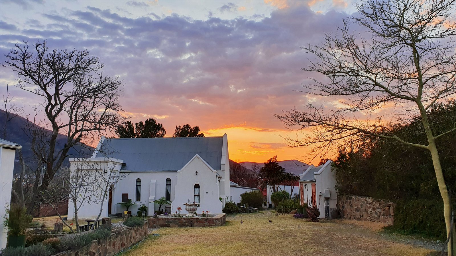 Gorgeous sunrise at the Angler and Antelope in Somerset East