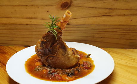 Karoo Lamb Shank at the Angler and Antelope Guesthouse