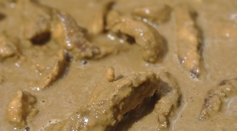 Satay chicken curry at Angler and Antelope in Somerset East