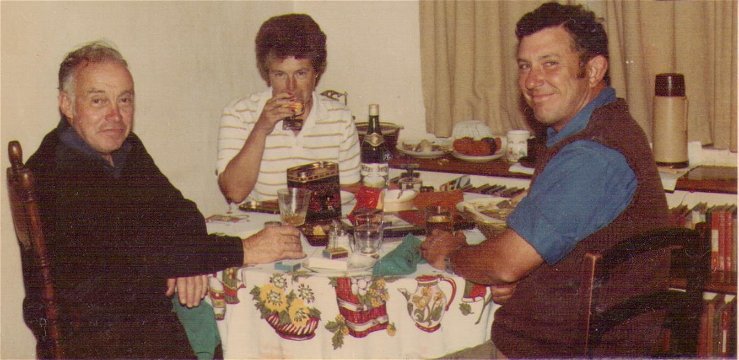 Father Scully spending time with friends, 1984