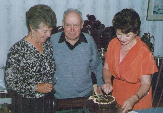 Father Scully on his 80th birthday on 30 October 1996