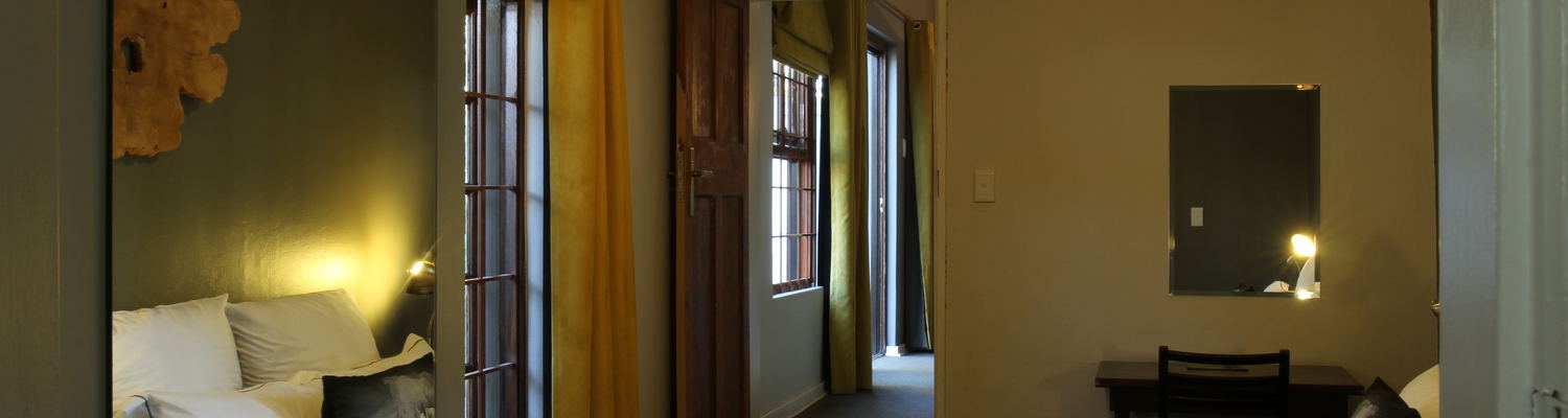 main bedroom in the family suite