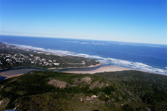 Swartvlei Beach aerial view