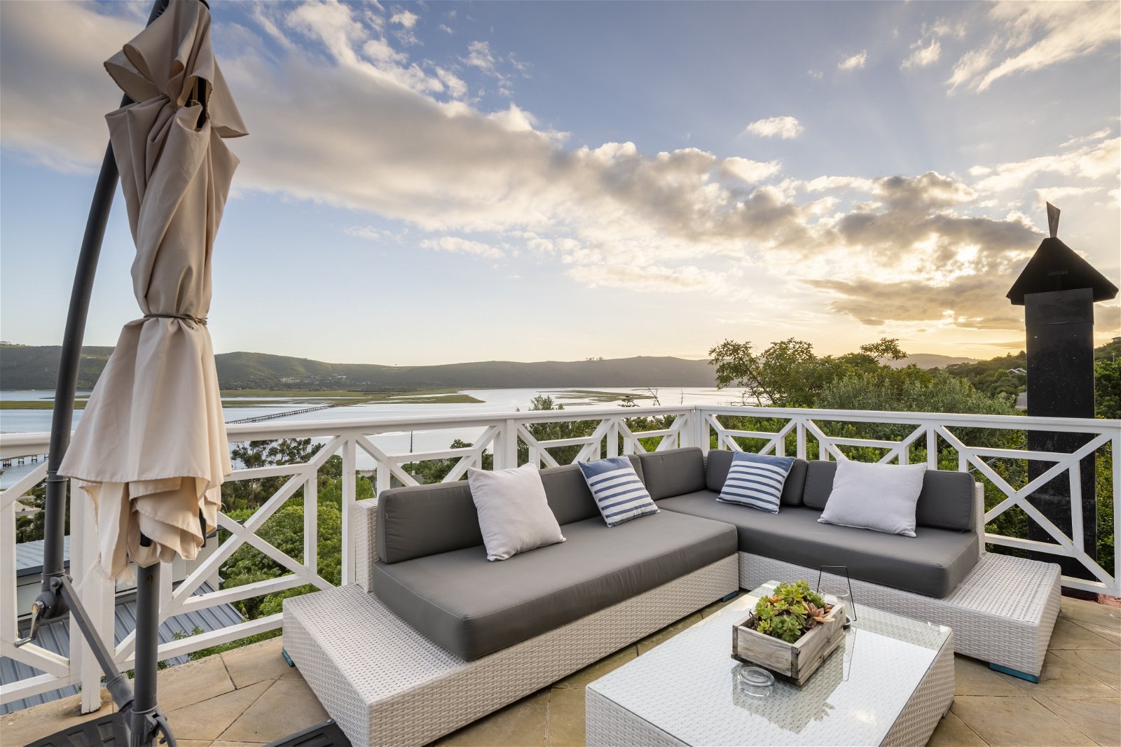 Awake to the peace and tranquility of the beautiful lagoon views