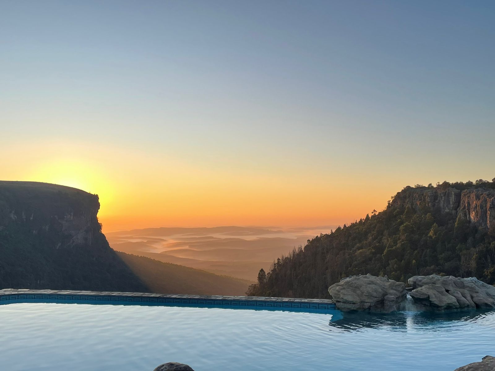 Chalet 9, self-catering chalet for max two adults and two children, one bedroom, one bathroom with bath.
