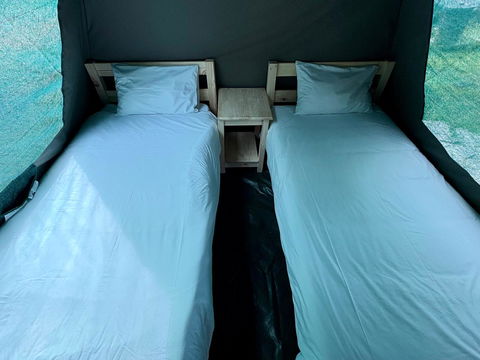 Beds in the tent