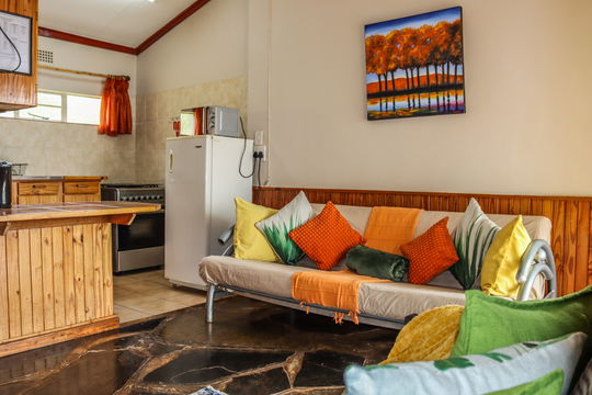 No. 17 Open plan Living room with double sleeper couch