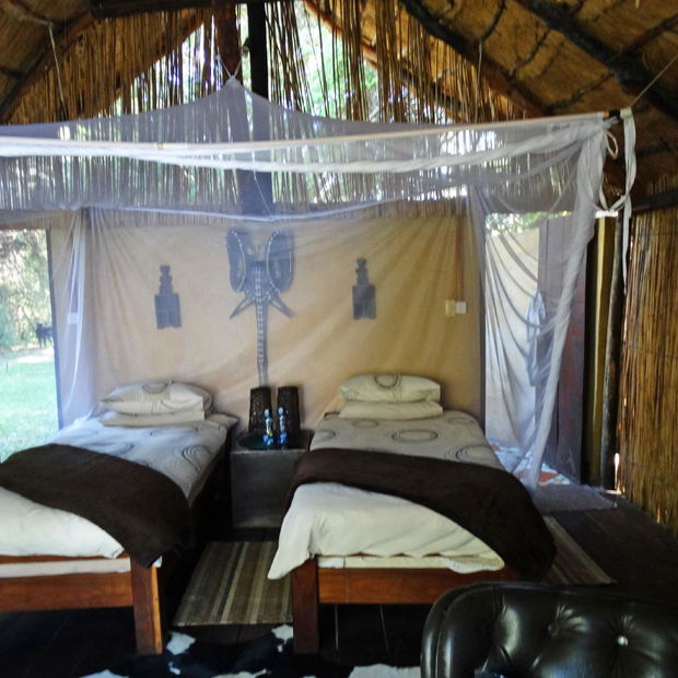 Chalets with twin beds, Caprivi Houseboat Safaris Lodge Chalets with twin beds, Caprivi Houseboat Safaris Lodge
