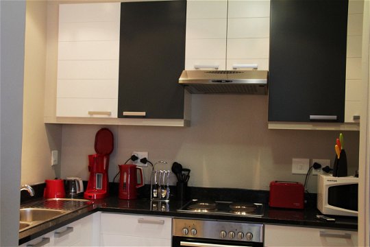 kitchen has modern appliances and caters for minimum 4 people