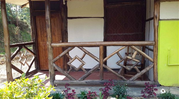 Hand crafted cottage with toilet and bathroom inside with all views of Bwindi Forest Hand crafted cottage with toilet and bathroom inside with all views of Bwindi Forest