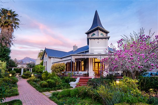 Iconic photograph of Bonne Esperance Guest House Stellenbosch landmark