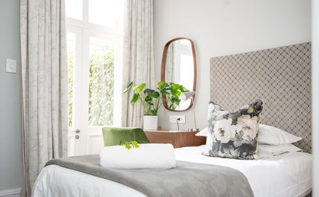 Single room, garden room, Stellenbosch accommodation, single traveller Single room, garden room, Stellenbosch accommodation, single traveller