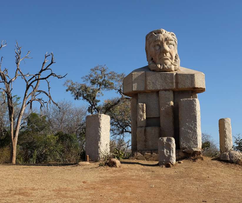 Monument of Paul Kruger in Kruger National Park