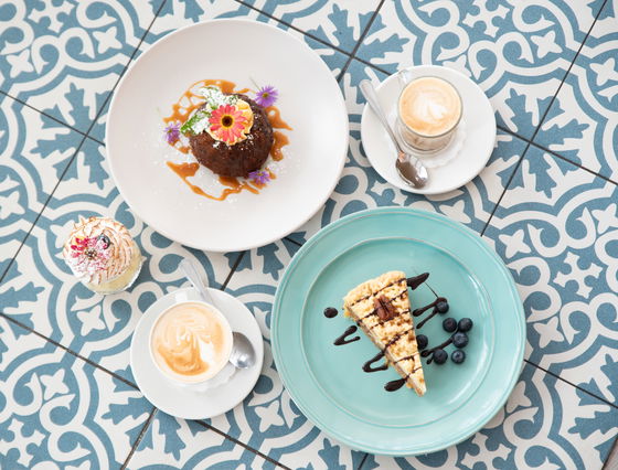 Selection of cakes
