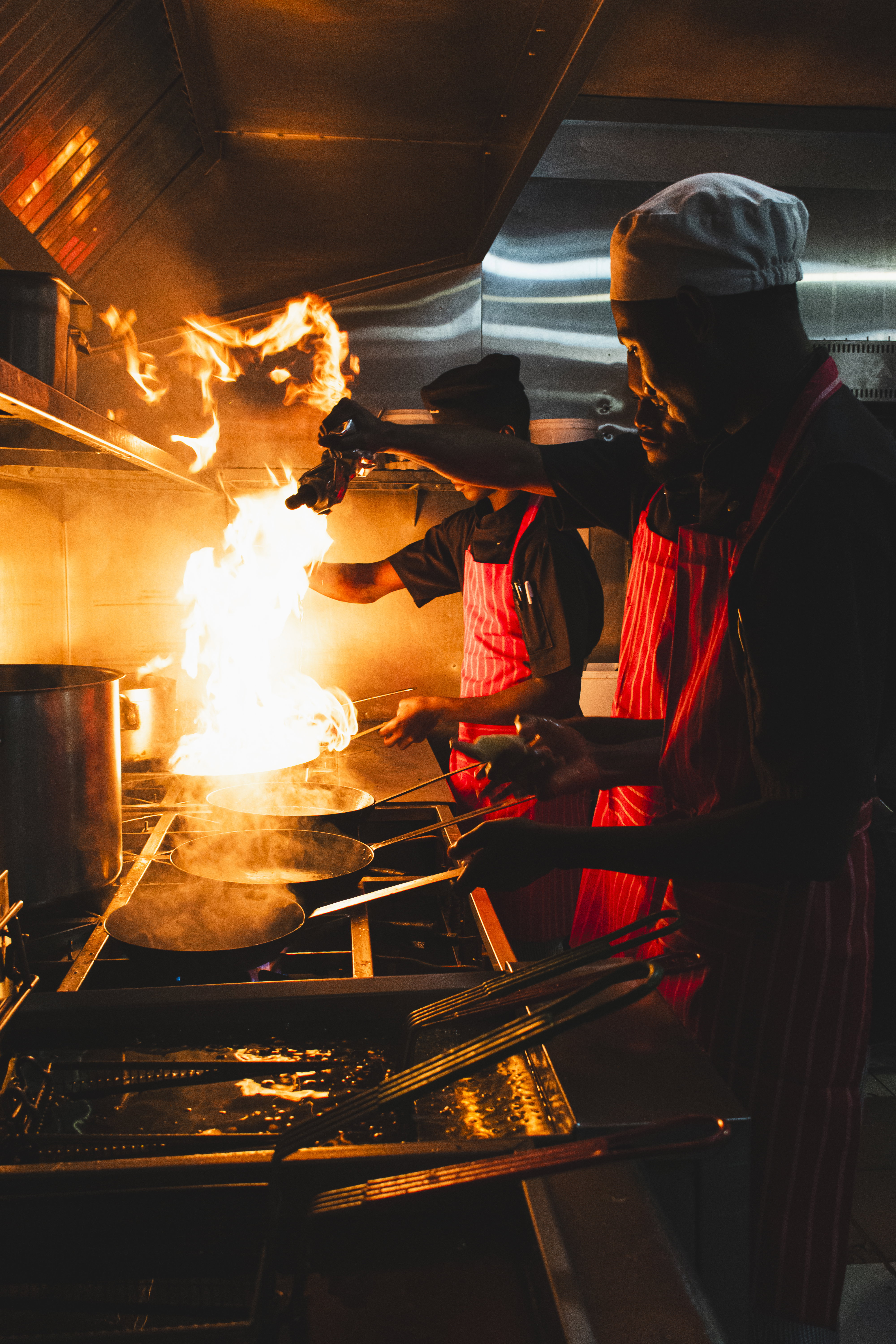 Chefs on fire!!