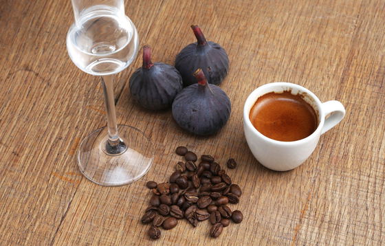 Grappa and espresso