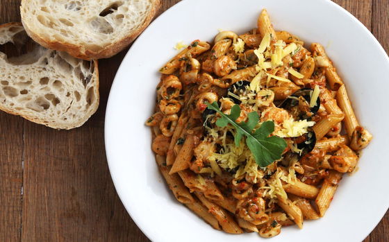 Famous seafood pasta