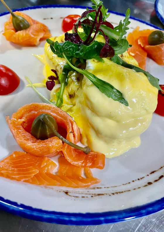 Salmon Trout Benedict