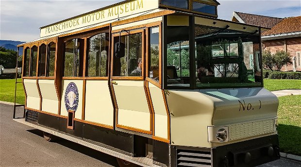 Wine Tram at the Franschhoek Motor Museum Wine Tram at the Franschhoek Motor Museum