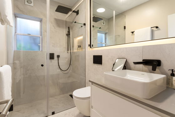 Third bathroom is shared by bedrooms three and four Third bathroom is shared by bedrooms three and four